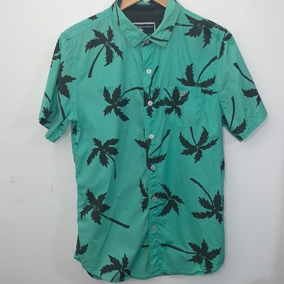 Modern Amusement Palm Tree Button Down Shirt - Picture 2 of 3
